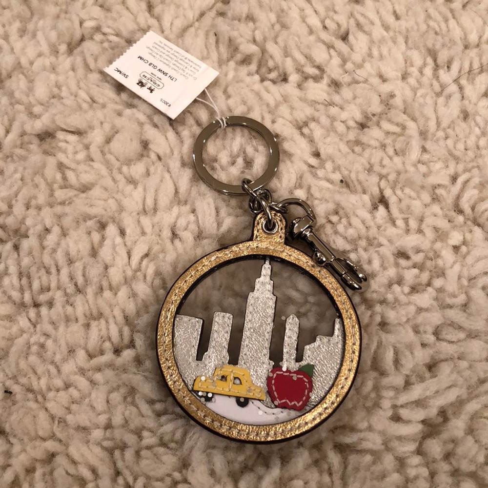 NYC coach keychain